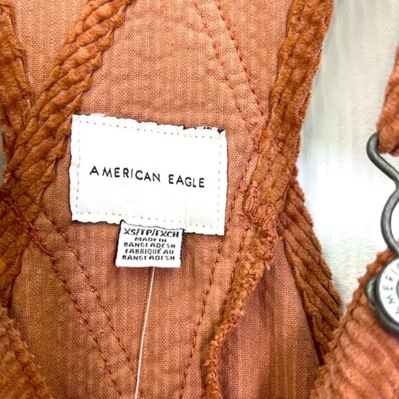 American Eagle - NWT Pink Corduroy Adjustable Straps With Pockets Overalls XS - Picture 9 of 14